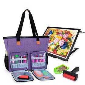 Calx20302 Luxja Carrying Case For Diamond Painting Accessories And A3 Light Pad Pa Inch