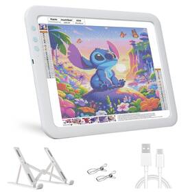 Yqs-kbb-001 Luxjoyful Rechargeable A3 Diamond Art Light Board Super Bright Tracing Box 6 Leve