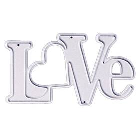 Hq-ja-kt-yj1001 Lzbrdy Love Letters Metal Cutting Dies 1.5 By 2.3 Inch Die Cuts For Card Making And