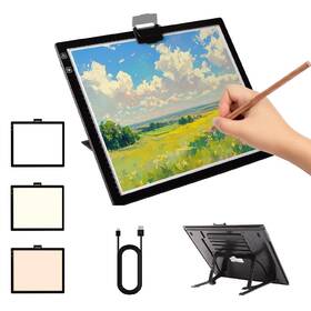 Lb0001 Magictaill Light Board For Diamond Painting Rechargeable A3 Tracing Box With Stan