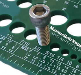 Marine Bolt Supply 1-nbg Nut And Screw Gauge Standard Metric Coarse Fine Diameter Length