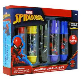 Marvel 191537107918 Spider Man Jumbo Chalk Set With 5 Holders