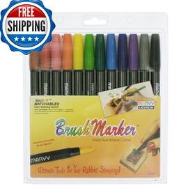 B0008f6cr2 Marvy Uchida Brush Markers 12/pkg-primary