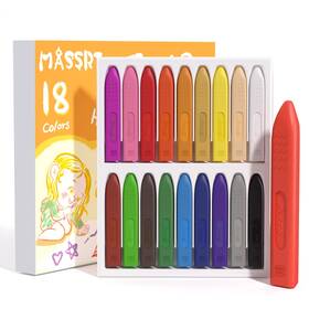 B0bwlwplv8 Massrt Triangle Jumbo Crayons For Toddlers 18 Colors Mess-free Unbreakable