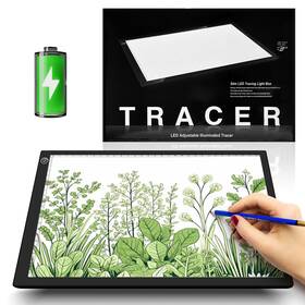 Me-a4r Me456 Rechargeable A4 Light Drawing Board Lithium Battery Powered Pad Adjus
