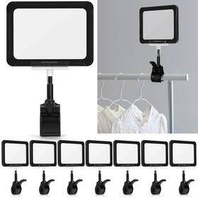 Lm-j6xo-21mr Mlici Acrylic Sign Holder With Clamp 6 X 9 Inch Double Head Display Clips Pvc Car