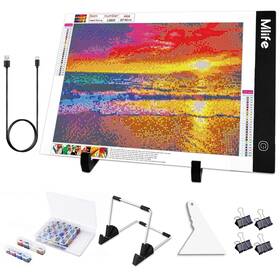Mlife 443546811600 Diamond Art Painting A4 Led Light Pad Dimmable Board Kit Apply To Full