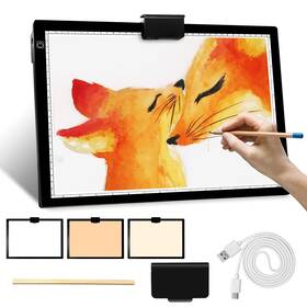 Yq-rlt01 Mlife A4 Rechargeable Light Pad With 3 Colors Temperature Built In Battery Bo