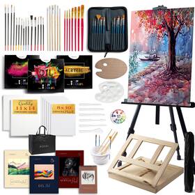 Mod-121ps Modera Large Deluxe Artist Painting Set 141-piece Professional Art Paint Supplies K