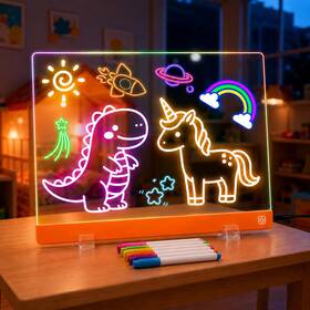 Mokoqi 726084435223 16-inch Led Drawing Board For Kids Light Up Doodle Glow Tablet
