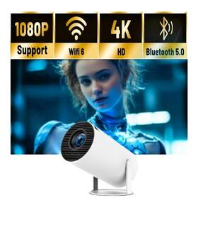 Molina Hg 198715246063 Mini Projector With Wifi 6 And Bt 5.0 4k 1080p Support Portable 180