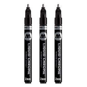 Mo703102 Molotow Liquid Chrome Marker With Special Ink For Real Mirror Effect . 3 Ite