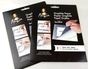 80p757n Mona Lisa Two Packs Graphite Paper Speedball Black 9 Inch X 12 Nip New