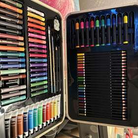 Mondo Llama 737838798228 88pc Go Studio Mixed Media Art Set Acrylic Paint Pencils Pastels
