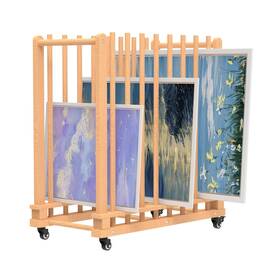 Wadrs-001 Moofi Art Storage Rack And Organizer For Canvases Dry Inch