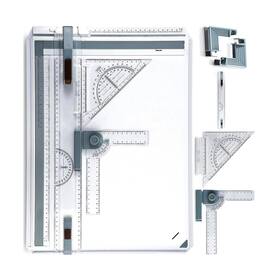 Drawing-table-a3 Motooler 747519616987 A3 Portable Drawing Table Board With Clear Rule Parallel Motion And Angle Adj