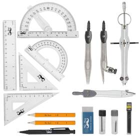Mr. Pen 644558757063 Geometry Set With 6 Inch Swing Arm Protractor Divider Squares