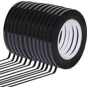 Tbw12 Mr. Pen Pen- Black Whiteboard Tape 12 Pack - Thin Grid For