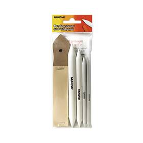 Mbs-4a Mungyo Blending Stumps And Sandpaper Set 4 Sizes For Shading