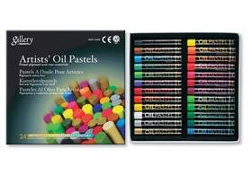 Mop-24 Mungyo Gallery Artistsft Oil Pastels Set Of 24 - Metallic 12 Fluorescent