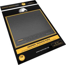Myartscape 313048580558 Graphite Transfer Paper 18 Inch X 24 - 10 Sheets Black Waxed Carbon P