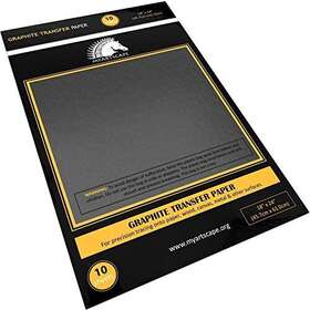 Myartscape 711274464954 Graphite Transfer Paper 18 X 24 - 10 Sheets Black Waxed Carbon