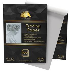 Myartscape 711274465104 Tracing Paper Pad 39lb - 9 Inch X 12 100 Transparent Sheets Arti