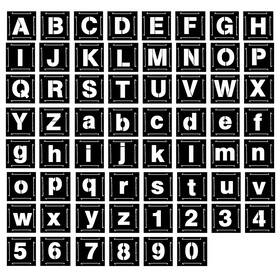 Nafurahi 735209525817 Eage 1 Inch Letter Stencils For Painting 62 Pcs Reusable Plastic Numb