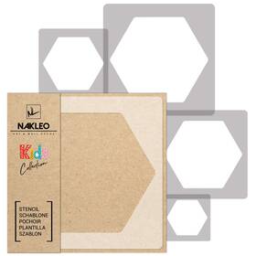 B07g8jgc7k Nakleo Painting Stencils Set For Kids 5 Pcs Templates 3.5 To 13.4 Hexagon