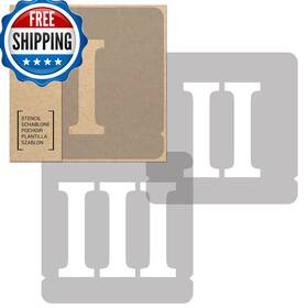 B0dg2p8yqx Nakleo 12 Pcs Numbers And Symbols 5.5 Inch Roman Plastic Stencils For Crafts