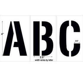 10000968 Newstripe Stencil 12 Inch Alphabet Kit A-z 1/8