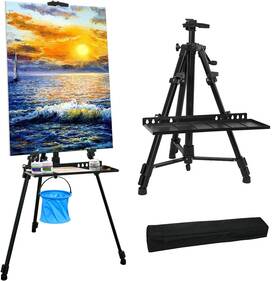 B09gdxn9h1 Newzealkids Artist Easel Stand 20 Inch -61 Adjustable Painting Display Art
