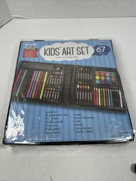Nicole 717656755672 Bright Minds By Kids Art Set 67 Pieces Pencils Crayons Paints New Sealed
