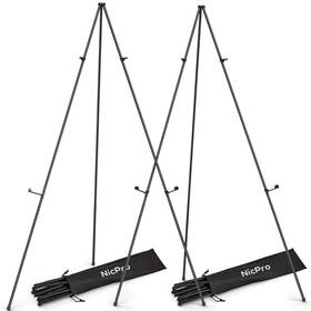 B07z5btqr3 Nicpro Art Folding Easels For Display 2 Pack 63 Inches Metal Floor Easel Stand