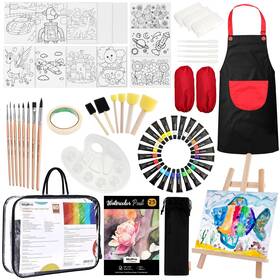 Mg151 Nicpro 60 Pcs Art Paint Set For Kids And Adult Washable Watercolor Sip Inch