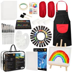 Mg152 Nicpro 60 Pcs Art Paint Set For Kids Complete Acrylic Painting Supplies Kit