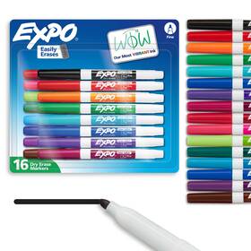No 071641190900 Dry Erase Markers Fine Tip Assorted Colors 16 Count