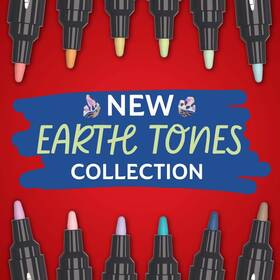 No 071641229198 Earth Tones Water-based Acrylic Markers Bullet Tip Assorted Colors
