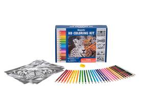 No 071662129361 Hd Coloring Kit 40 Colored Pencils And 20 Premium Pages Craft Set