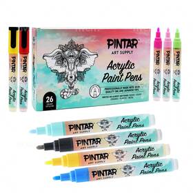 No 612590969973 Acrylic Paint Markers Set - Pens For Rock Painting