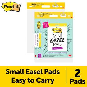 No 638060653081 Super Sticky Mini Easel Pad Flip Chart White 15 Inch X 18 2 Pads