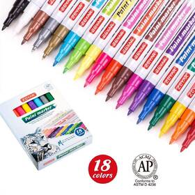 No 764567274549 18 Colors Permanent And Waterproof Ink Works On Rock Wood Glass