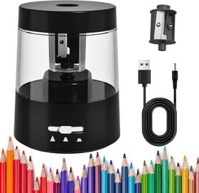 Zmol029 No Electric Pencil Sharpener For Colored Pencils Auto Stop Battery Operated Powered