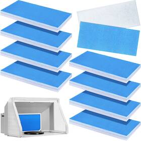 Spray-43316 Nuenen 8 Pieces Paint Booth Filter Airbrush Spray Blue And White