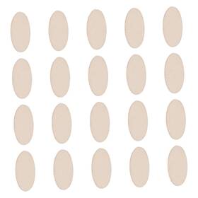Gnb15150457bpe2ij Nuobesty 200pcs Unfinished Wood Oval Slices Natural Rustic Wooden Cutout