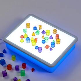 Odoorgames Lb-241122 Bright Led Light Box - Table For Kids Color And Discovery Artisti