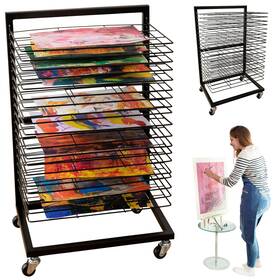 Odoxia 720828495346 Art Drying Rack For Classroom Functional And Mobile Paint 19 Re