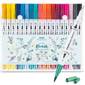 B07jqd6hwn Ohuhu 36 Colors Dual Tip Markers For Adult Coloring Books - No Bleeding Art Pens