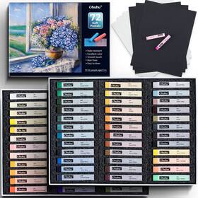 B09p34lrll Ohuhu 72 Long Chalk Pastel Set Colors Markers For Artists 4