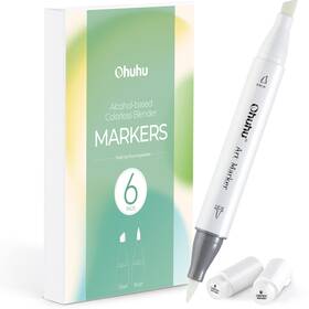 B0b4svqmjd Ohuhu Alcohol Colorless Blenders - 6 Pack For Ink Markers Blending Highlighti